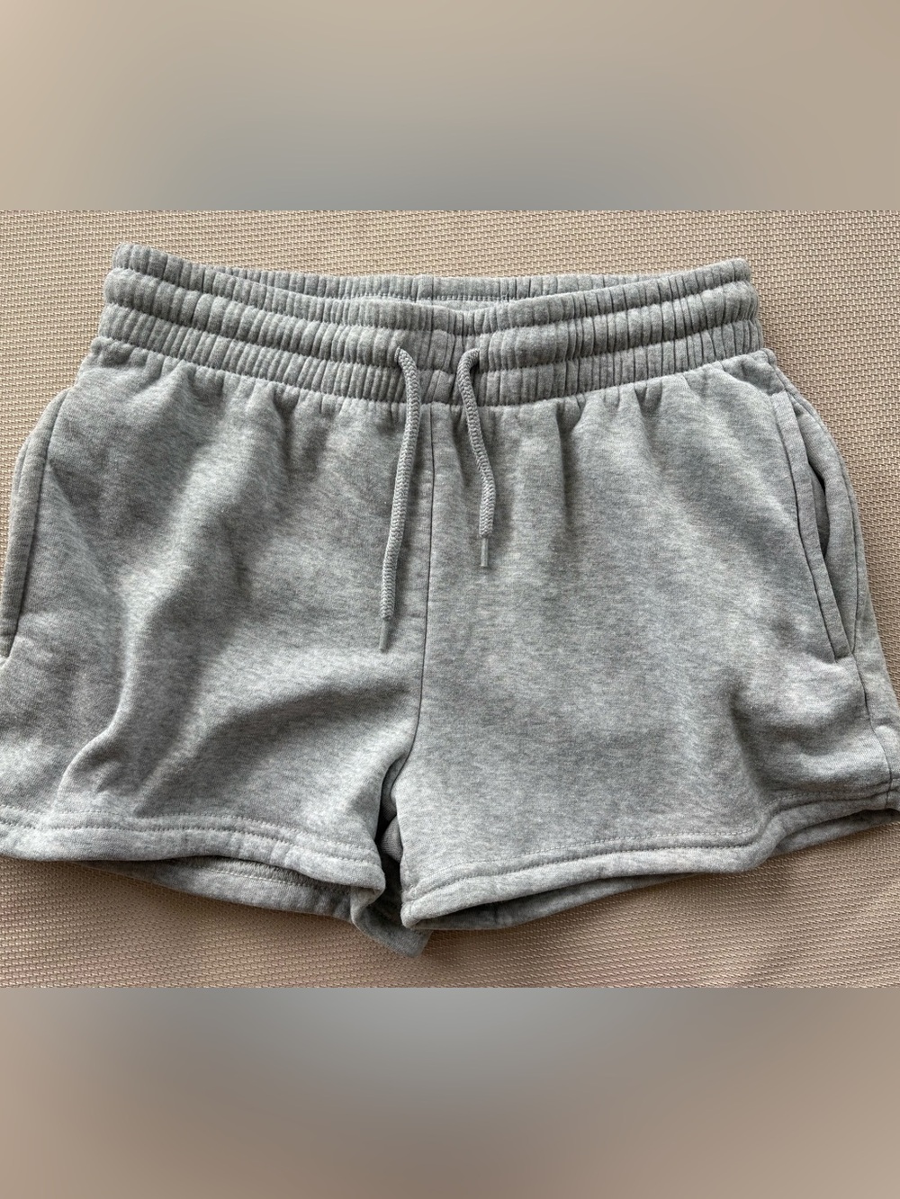 Riley & James Gray Fleece Lounge Shorts Size Small